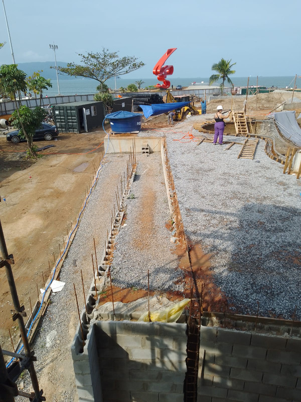 Canteiro de obras ACT Construções em Santos